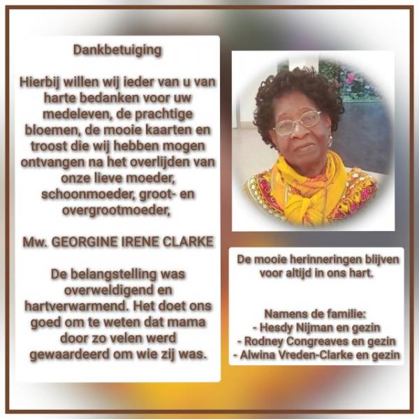 Georgine Irene  Clarke