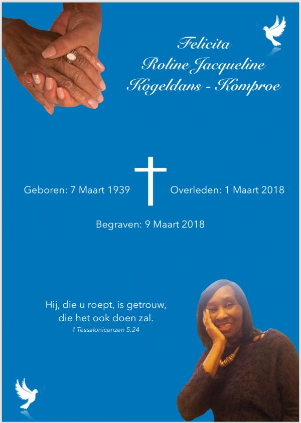 Felicita Roline Jacqueline Kogeldans-Komproe