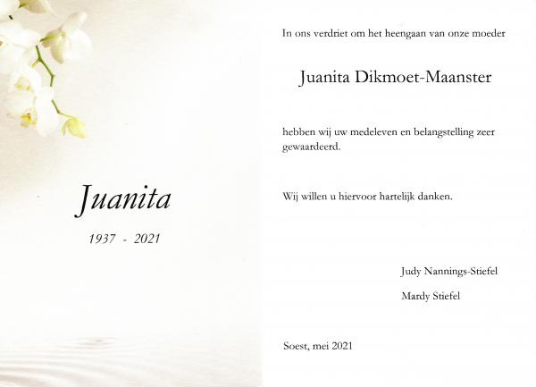Juanita Sieglien Dikmoet-Maanster