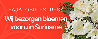 Fajalobie-Express Wij bezorgen bloemen voor u in Suriname